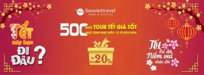 Đặt tour Tết 2026 sớm để nhận ưu đãi cực khủng, chủ động chọn lịch trình và tận hưởng kỳ nghỉ trọn vẹn bên gia đình.