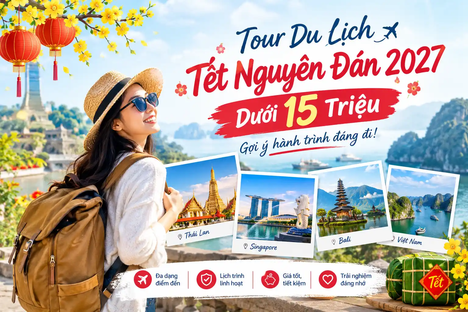 tour du lịch Tết Nguyên Đán 2027 dưới 15 triệu