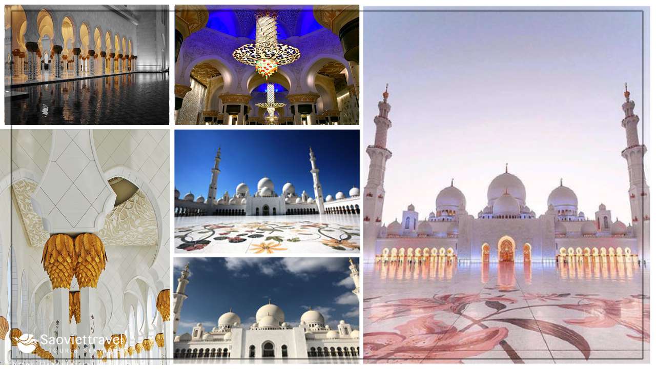 Du lịch Du Bai Thánh Đường Hồi Giáo Sheikh Zayed