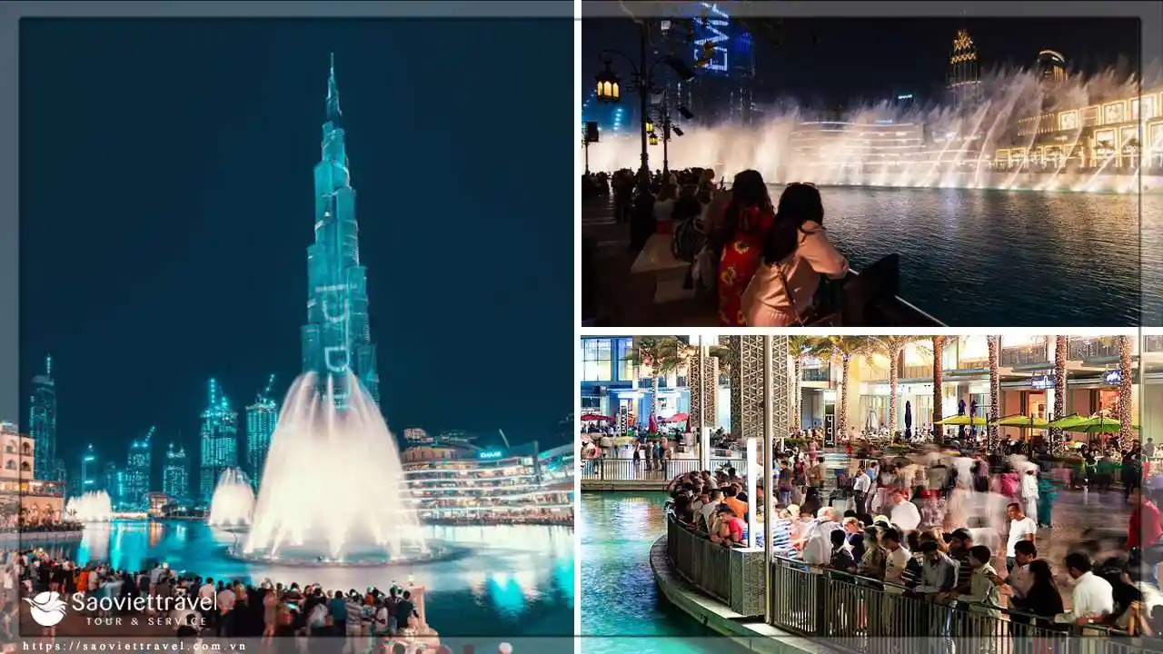 Du Lịch Du Bai Water Fountain Show