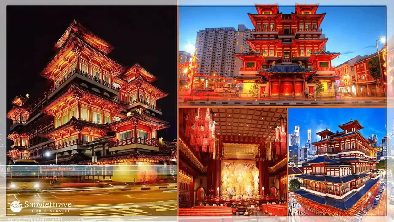 Du lịch Singapore chùa răng phật