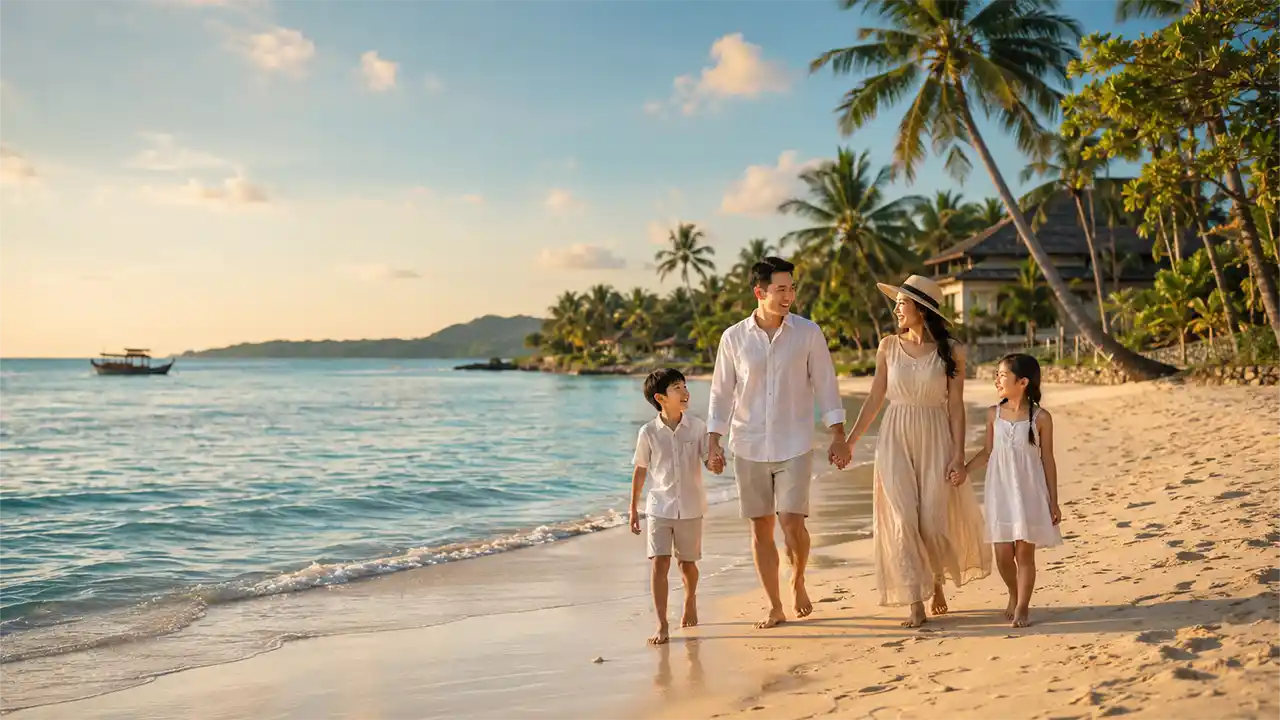 Gia đình nghỉ dưỡng tại Phú Quốc trong tour Tết trong nước 2027