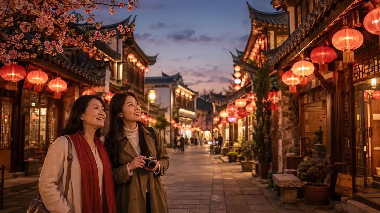 Không khí đón Tết với đèn lồng tại điểm đến châu Á