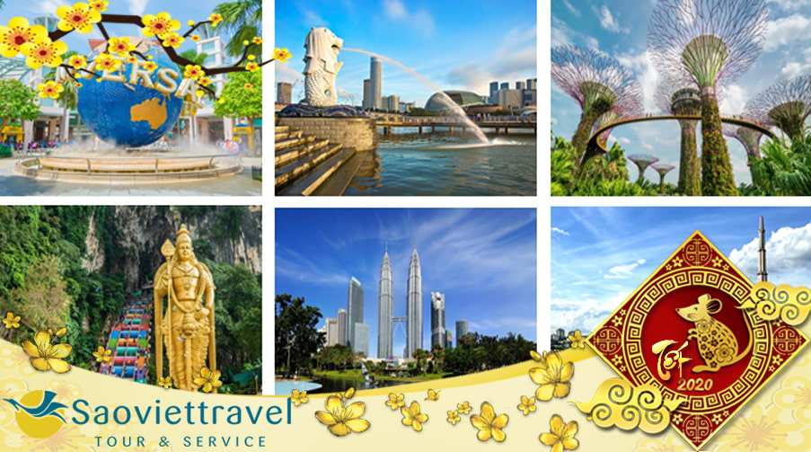 Du lịch Singapore – Malaysia – Indonesia Tết Nhâm Dần2021 giá tốt từ Sài Gòn – Đặc sắc nhạc nước