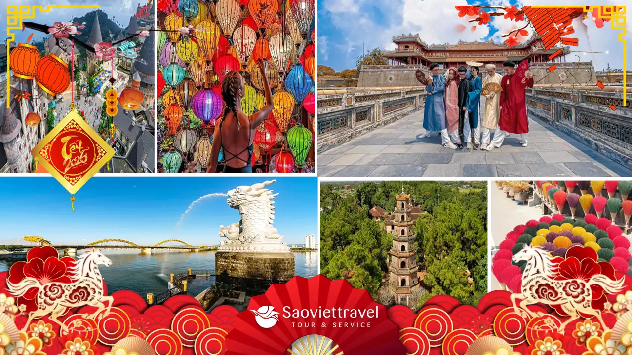Tour Tết Âm lịch 2026: Đà Nẵng – Bà Nà – Hội An – Huế 3N2Đ