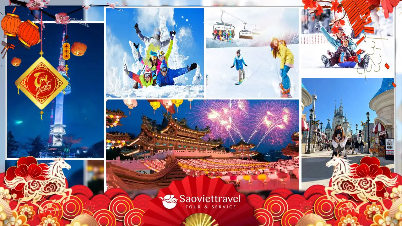 Tour Tết 2026: Hàn Quốc 5N4Đ – Seoul – Lotte World – Namsan – Đại học nữ Ewha ( Trượt Tuyết )