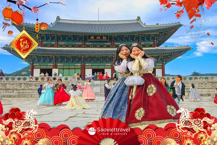 Tour Tết 2026: Hàn Quốc 5N4Đ - Seoul - Lotte World - Namsan - Đại học nữ Ewha