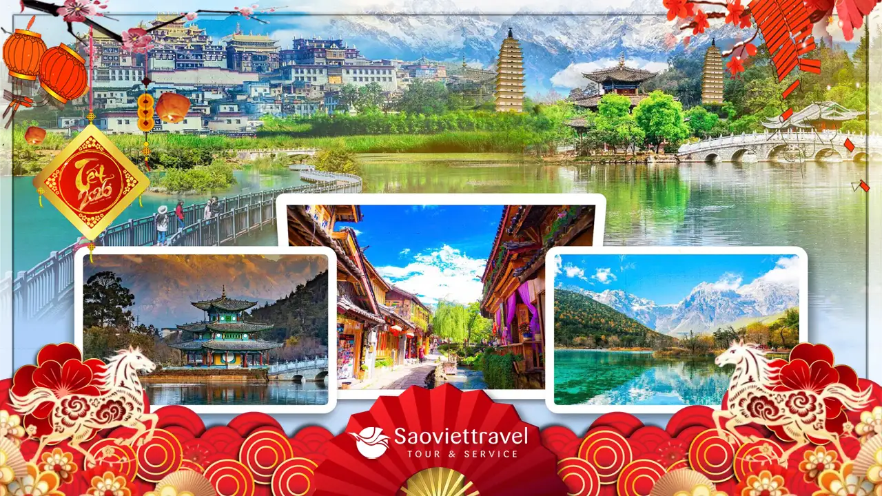 Tour Tết 2026: Trung Quốc 5N4Đ – Lệ Giang – Shangrila (Không Shopping)