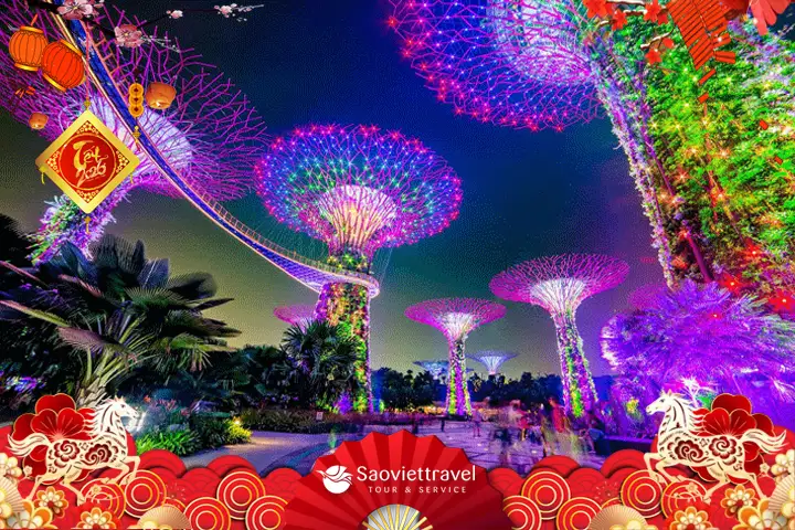 Tour Tết Bính Ngọ 2026: Singapore 3N2Đ - Gardens By The Bay - Kampong Glam - Đảo Sentosa