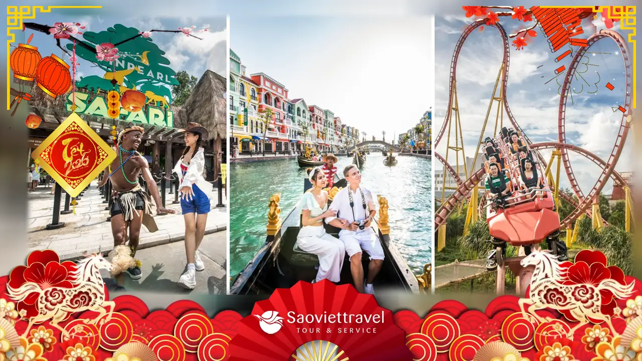 Tour Tết Phú Quốc 2026: Grand World – Vinwonders – Safari 3N2Đ (trải nghiệm cáp treo hòn thơm)