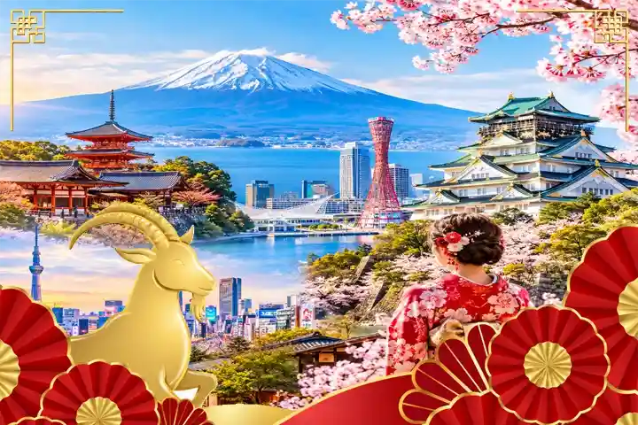 Tour Nhật Bản Tết 2027 5N5Đ – Osaka – Kobe – Kyoto – Nagoya – Núi Phú Sĩ – Tokyo